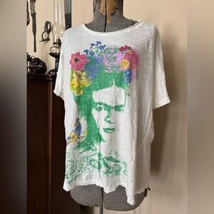 Magnolia Pearl Frida Kahlo "Amarillito Pajarito"  NWT Tee T-shirt